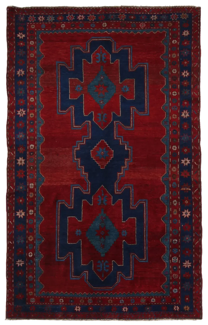Russian-One of a Kind Caucasian Red  -  5' 4'' x  8' 9''