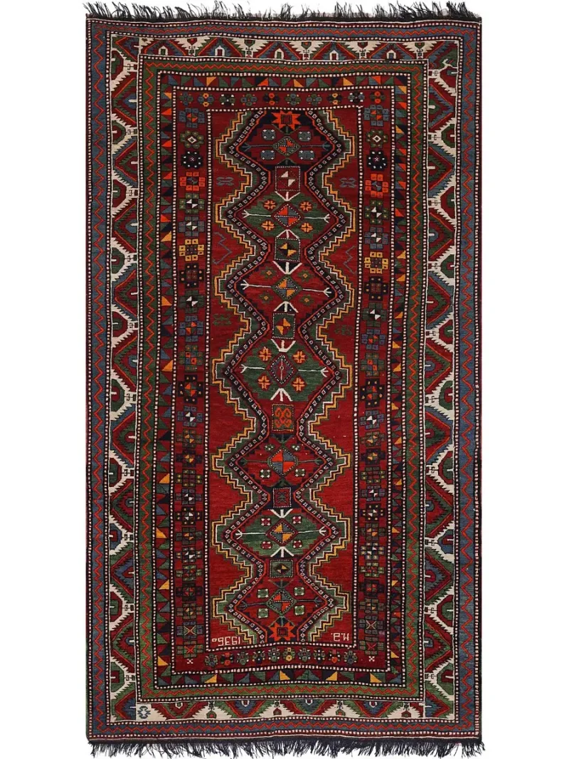 Russian-One of a Kind Caucasian Red/Multi  -  5' 11'' x  10' 10''