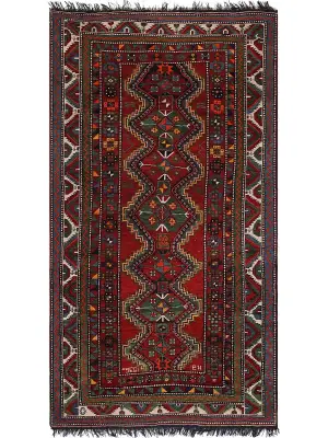 Russian-One of a Kind Caucasian Red/Multi - 5' 11'' x 10' 10''