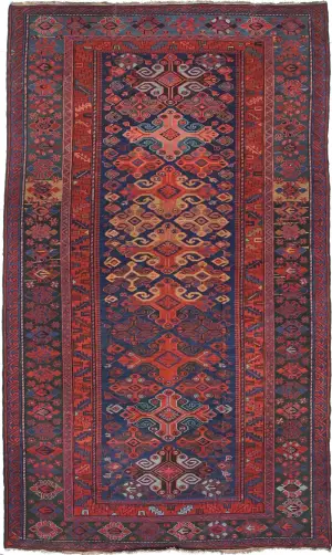 Russian Soumak Geometric Blue - 6' 8'' x 11' 1''
