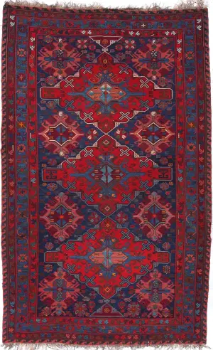 Russian Soumak Geometric Red - 7' 4'' x 11' 1''