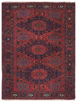 Russian Soumak Geometric Navy - 8' 3'' x 10' 3''