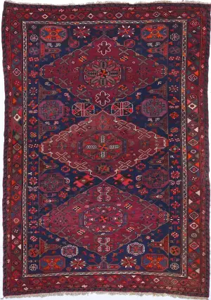 Russian Soumak Geometric Red - 7' 5'' x 10' 5''