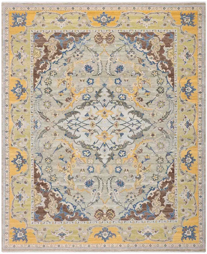 Simone SMN-08 Light Brown/Yellow  -  9'  x  12' 