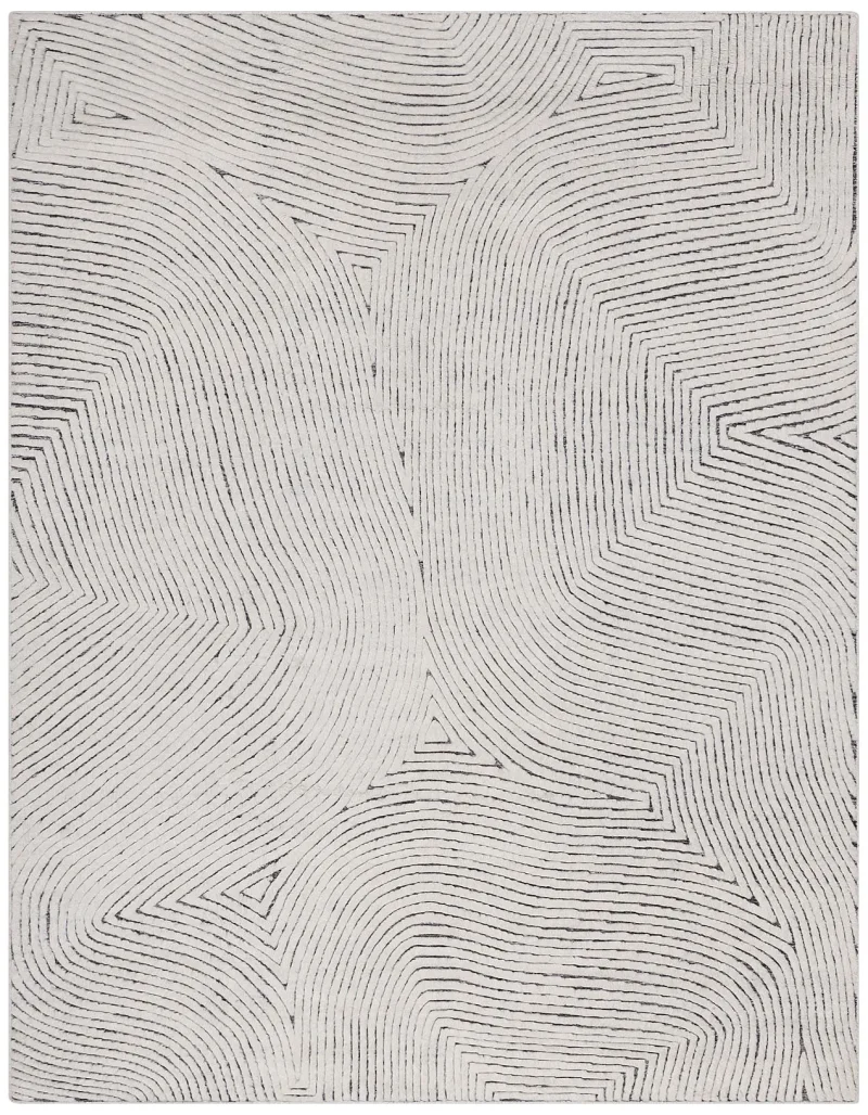Skandi II SKD2-01 Ivory/Grey  -  8'  x  10' 