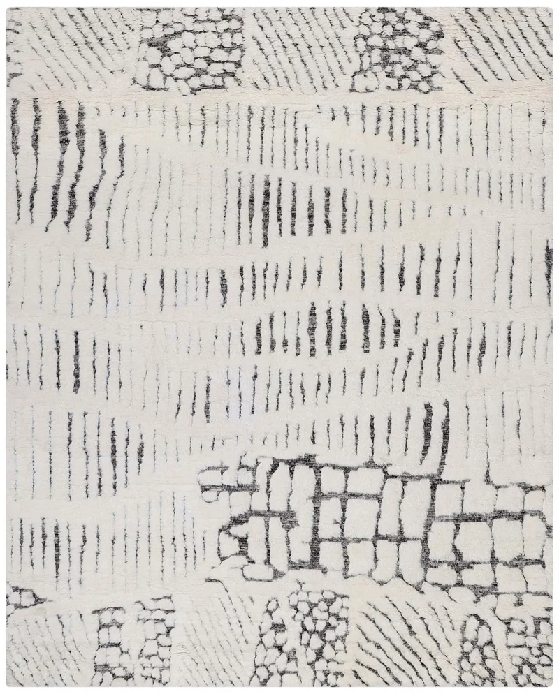 Skandi  SKD-01 Ivory/Grey  -  8'  x  10' 