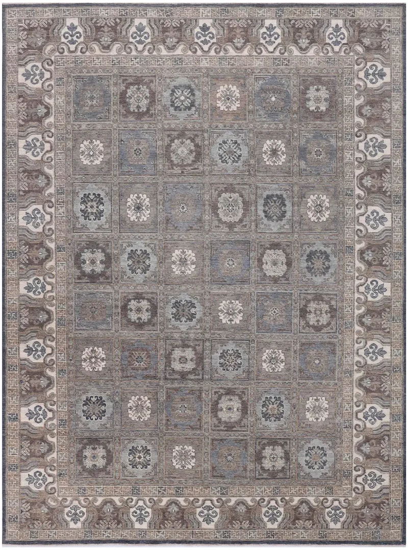 Sorin SORN-07 Muted Taupe/Antique White  -  9'  x  12' 