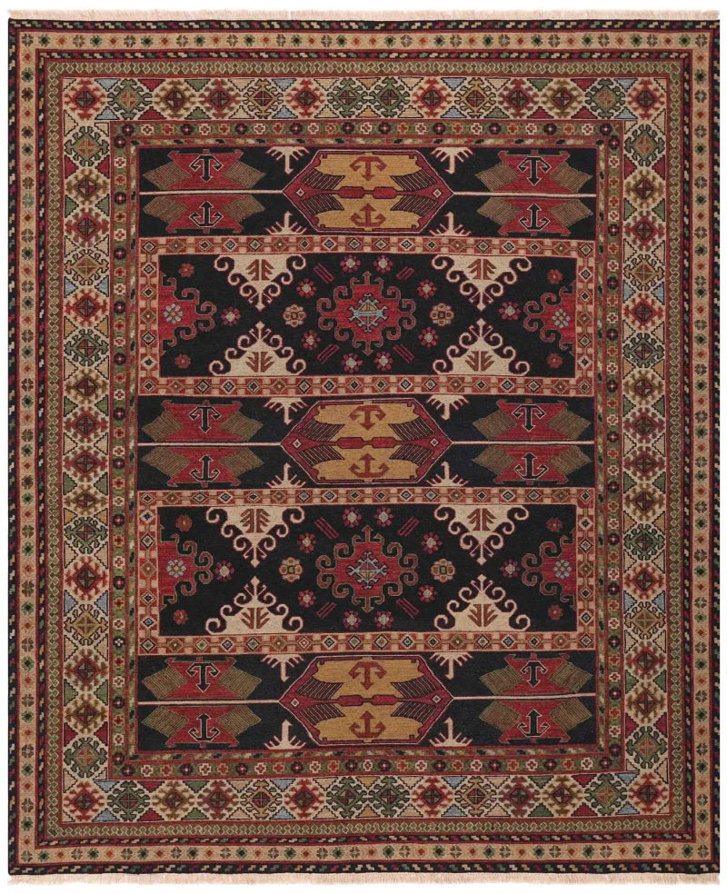 Sumac SMC-02 Black/Ivory  -  8'  x  10' 