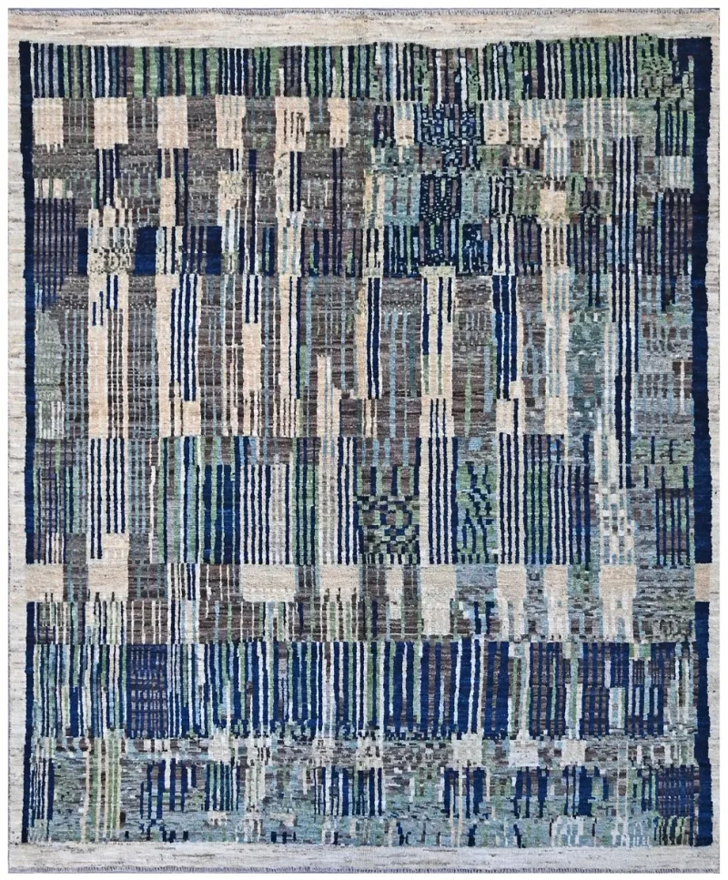 Taimany TMN-02 Blue/Multi  -  6' 8'' x  8' 2''