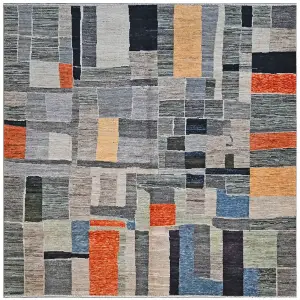 Taimany TMN-03 Grey/Multi - 8' 1'' x 8' 1''