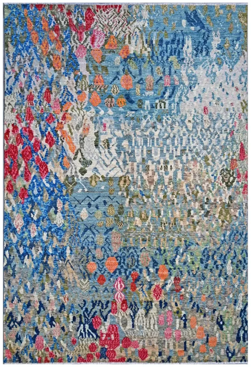 Taimany TMN-04 Blue/Multi  -  6' 6'' x  9' 8''