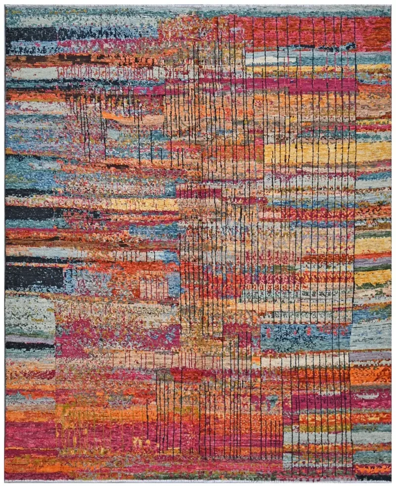 Taimany TMN-05 Rust/Multi  -  8'  x  9' 8''