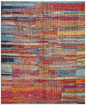 Taimany TMN-05 Rust/Multi - 8' x 9' 8''