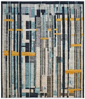 Taimany TMN-07 Blue/Multi - 8' 5'' x 9' 9''