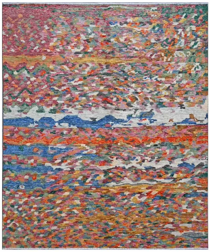 Taimany TMN-08 Red/Multi  -  8' 2'' x  9' 6''