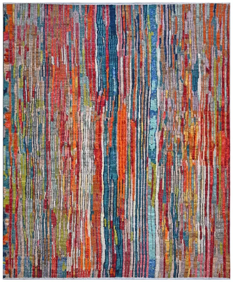 Taimany TMN-09 Red/Multi  -  8' 2'' x  9' 7''