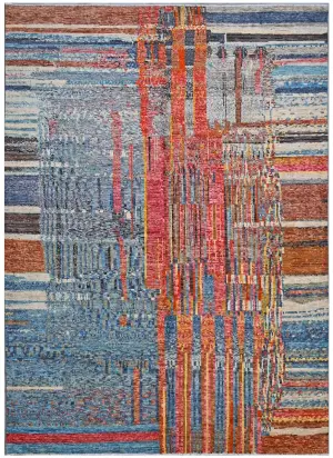 Taimany TMN-14 Blue/Rust - 8' 2'' x 11' 3''