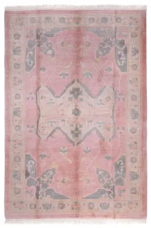 Tibetan-One of a Kind Heriz Rose - 6' x 9'