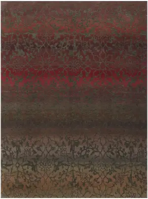 Tibetan-One of a Kind Transitional Red/Multi - 8' x 10'