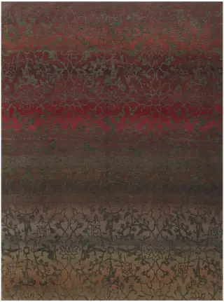 Tibetan-One of a Kind Transitional Red/Multi - 8' x 10'