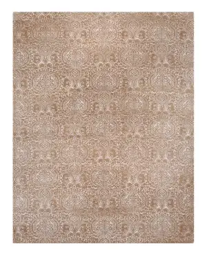 Tibetan Silk and Wool Pomegranate Sand - 8' x 11'
