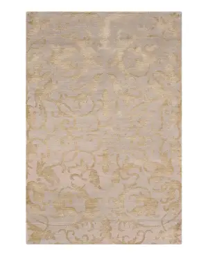 Tibetan Silk and Wool Shrepech Gold - 3' x 5'