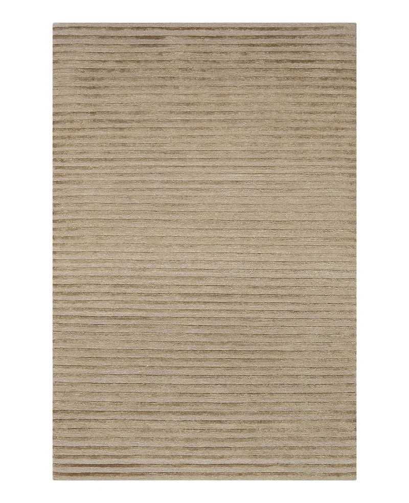 Tibetan Silk and Wool Stripe Sage  -  3'  x  5' 