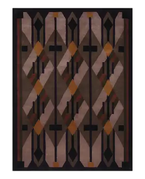 Tibetan Wool Accordion Multi - 6' x 8' 1''