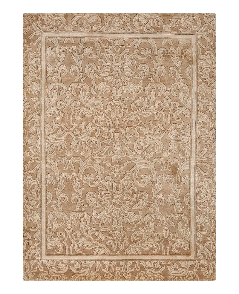 Tibetan Wool Aubusson Gold  -  4' 4'' x  6' 2''