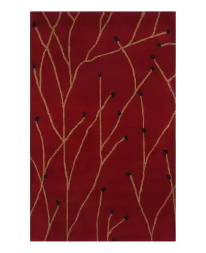 Tibetan Wool Tinle Red - 3' x 5'