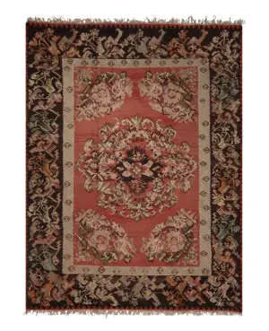 Turkish Kilim Bessarabian Brown Tones - 7' 9'' x 10' 9''