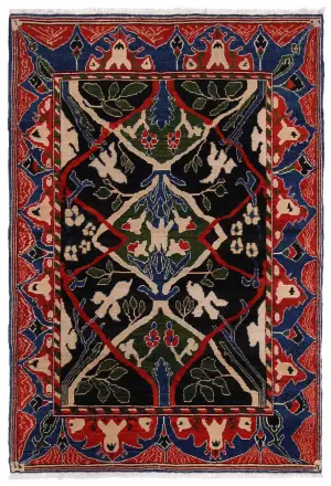 Turkish-One of a Kind Arts and Crafts Rust - 6' 3'' x 8' 10''