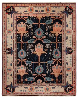 Turkish-One of a Kind Arts and Crafts Ivory - 9' 1'' x 11' 2''
