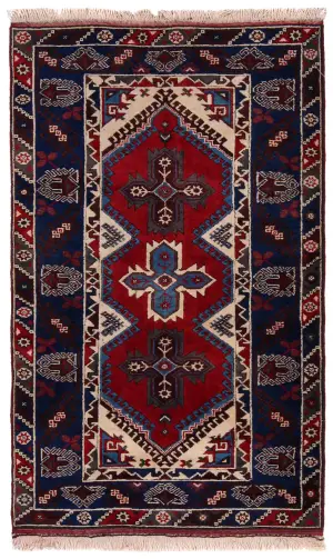 Turkish-One of a Kind Caucasian Blue - 4' 1'' x 6' 5''