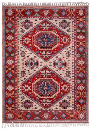 Turkish-One of a Kind Caucasian Red - 6' x 8' 1''