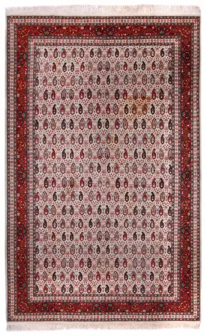 Turkish-One of a Kind Hereke Red - 6' 7'' x 10' 3''