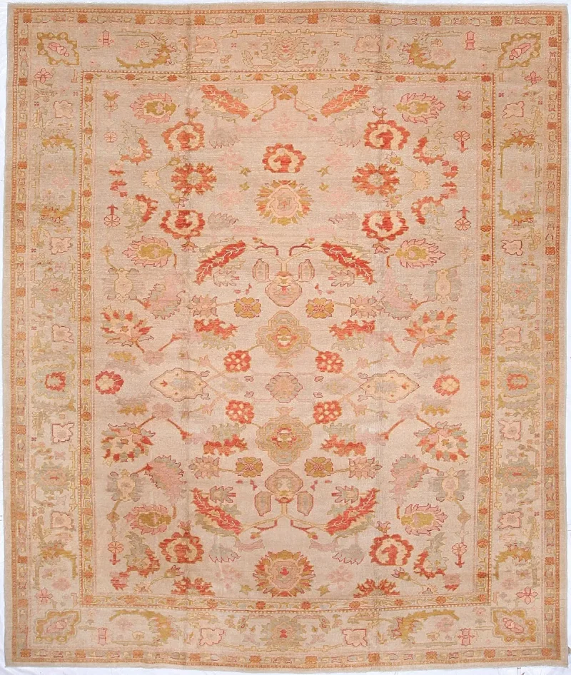Turkish Oushak Oushak Ivory  -  10'  x  11' 9''