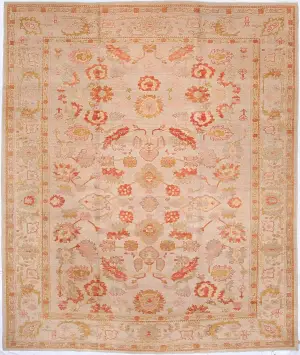 Turkish Oushak Oushak Ivory - 10' x 11' 9''