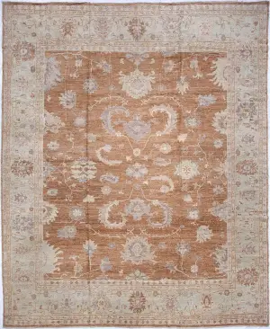 Turkish Oushak Oushak Brown - 11' 1'' x 14' 7''