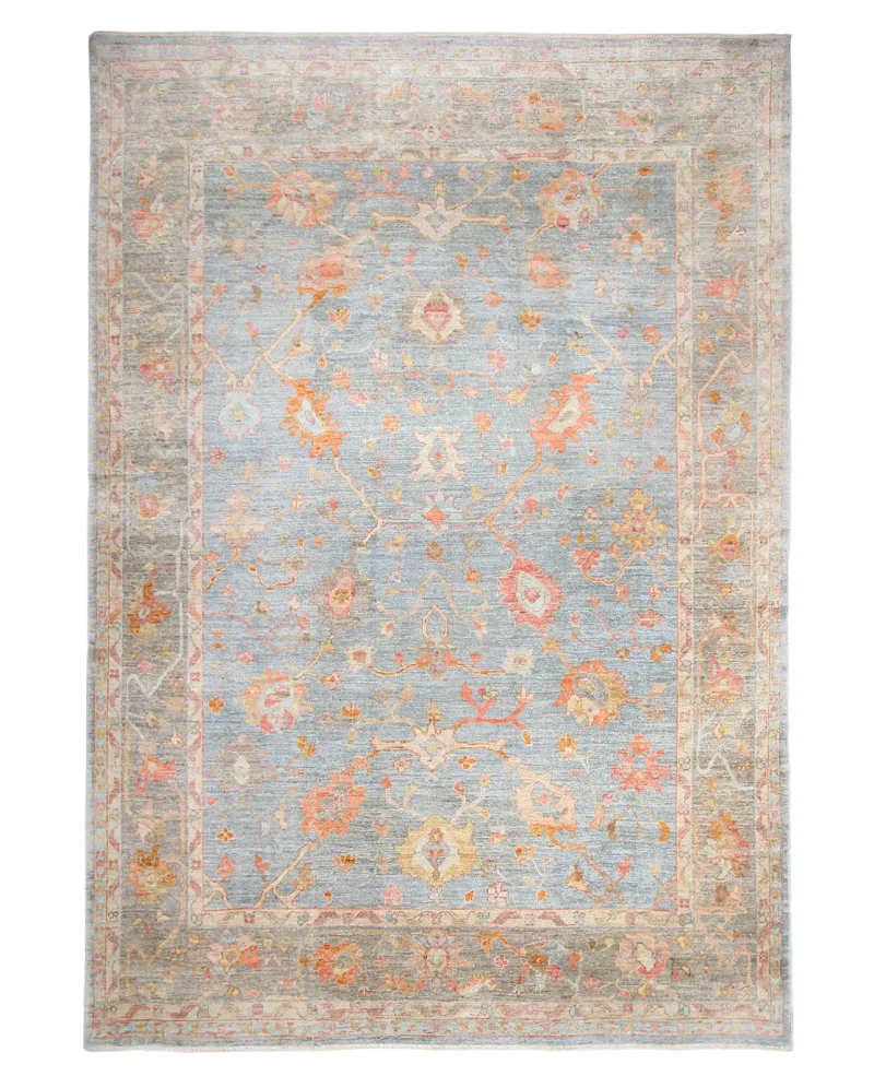 Turkish Oushak Oushak Khaki  -  10' 2'' x  14' 8''