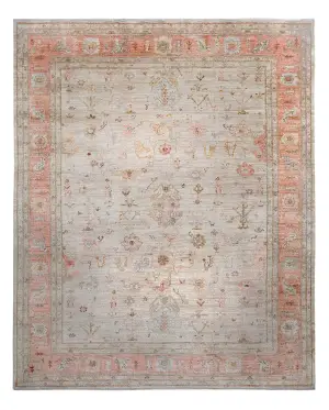 Turkish Oushak Oushak Coral - 12' 2'' x 14' 9''