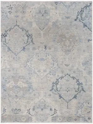 Turkish Oushak Oushak Beige/Blue - 8' 1'' x 9' 11''