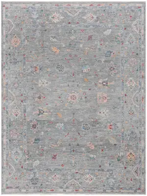 Turkish Oushak Oushak Grey/Multi - 8' x 9' 9''