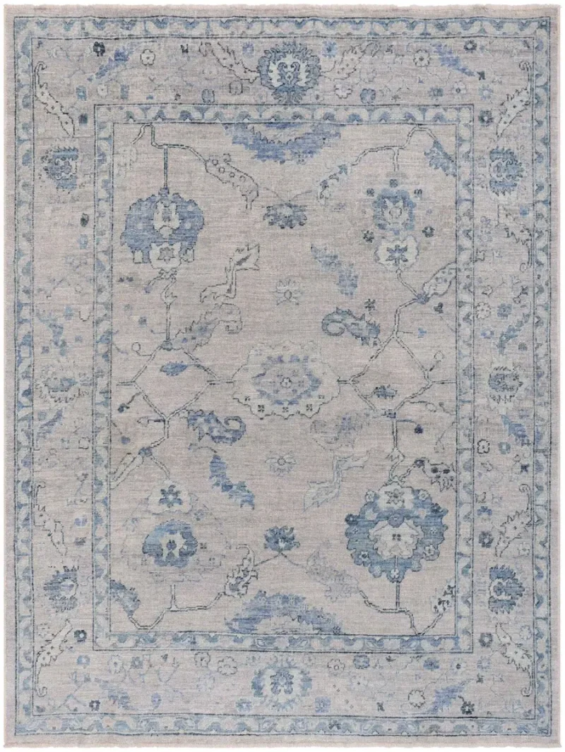 Turkish Oushak Oushak Light Grey/Blue  -  8' 3'' x  10' 1''