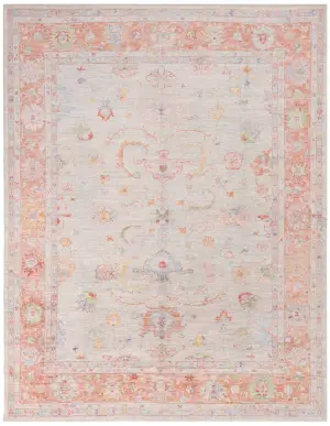 Turkish Oushak Oushak Beige/Salmon - 9' 2'' x 11' 9''
