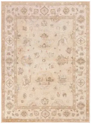Turkish Oushak Oushak Beige/Tan - 9' x 12' 2''