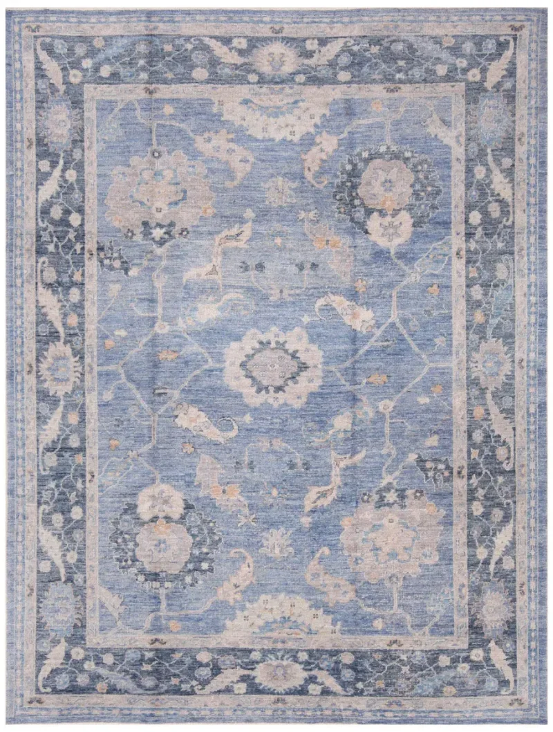 Turkish Oushak Oushak Denim/Navy  -  8' 10'' x  11' 8''