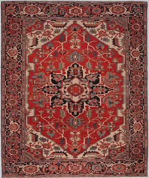 Turkish Wool Serapi Rust - 9' x 10' 1''