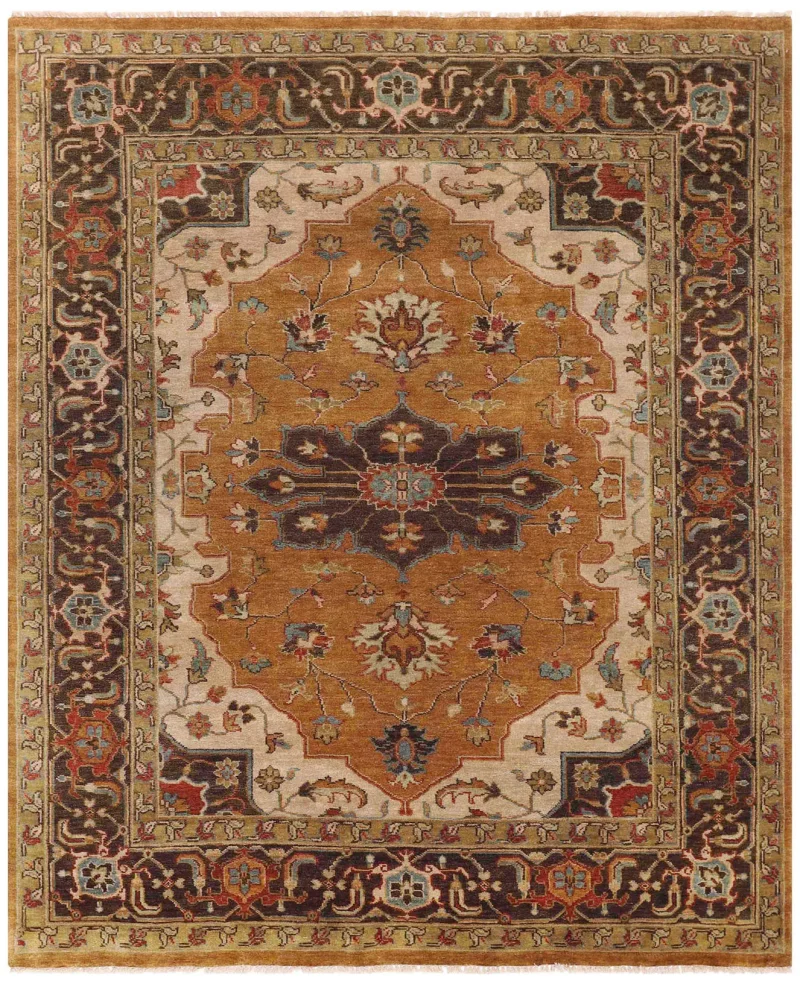 Vaani VAN-02 Rust/Brown  -  8'  x  10' 