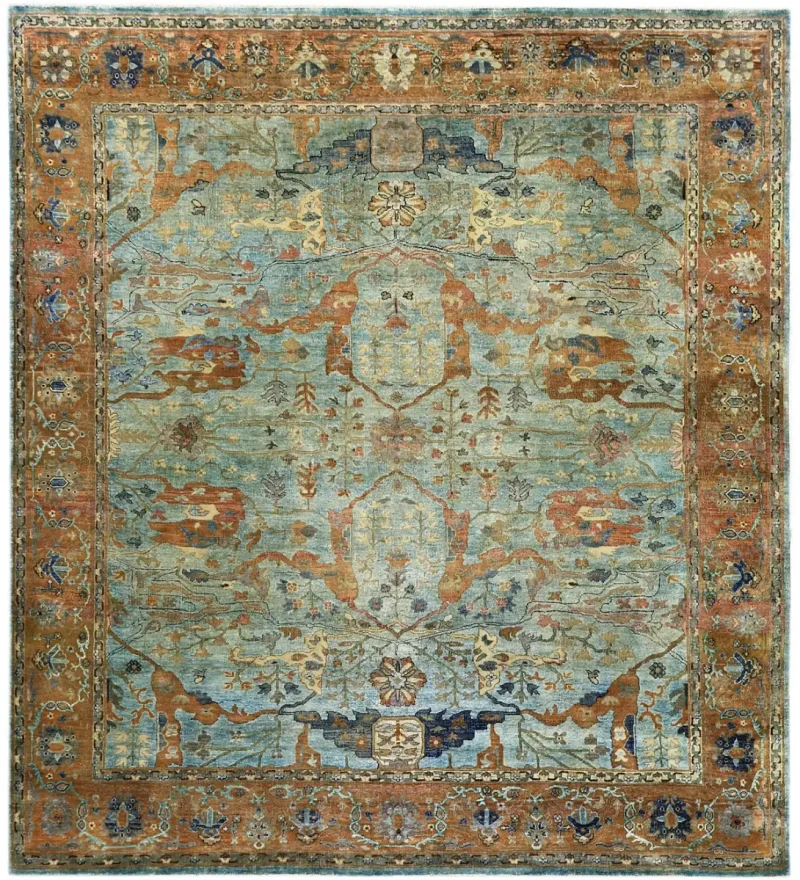 Valken VLKN-01 Soft Blue/Terracotta  -  7' 11'' x  9' 1''